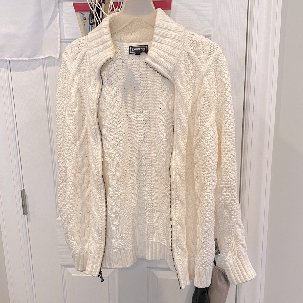 Express Women's Cable Knit Cardigan